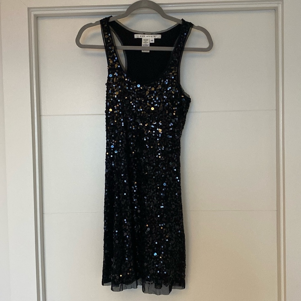 Sparkly Black Mini Dress